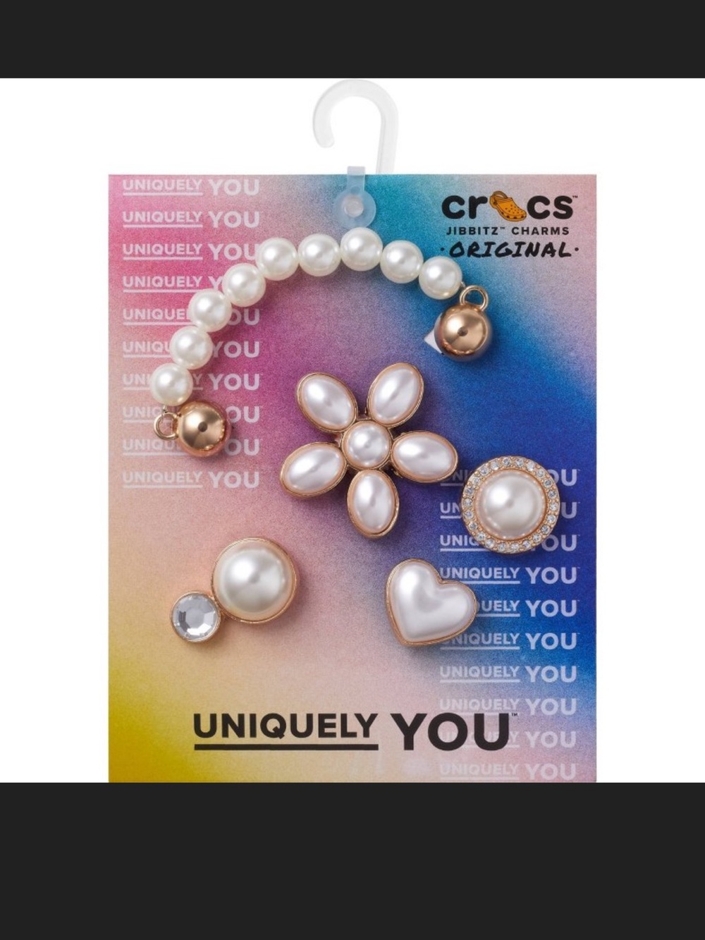 CROCS Pearl and Gold Jibbitz Charm Pack